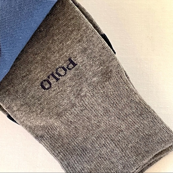 Polo Ralph Lauren Men's Dress Crew Socks 3 Pairs Set NWT New ZP899846PKN NAVBL - Picture 9 of 13